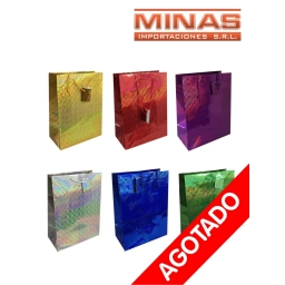 BOLSA SATINADA 26 CM X 35 CM X 8 CM. 6 COLORES.