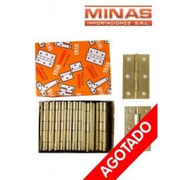 BISAGRA LIBRILLO DE 3�� X 24 UND.