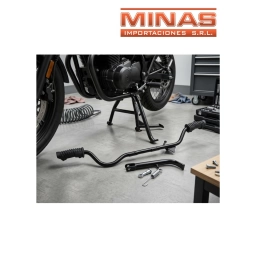 BARRA POSAPIE COMPLETA PARA MOTO 110CC.
