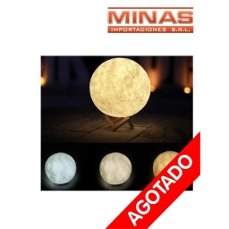 LAMPARA DE LUNA 3 COLORES 10 CM A CORRIENTE