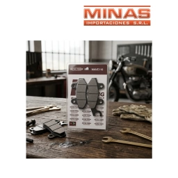 PASTILLAS DE FRENO DELANTERO PARA MOTOS DE 100CC.