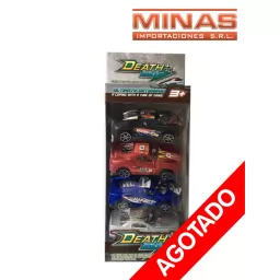 SET DE 4 AUTOS 26 CM X 11 CM