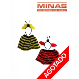 DISFRAZ DE ABEJITA X 2 PCS,DOS COLORES.