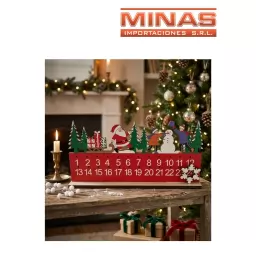 CALENDARIO DE NAVIDAD MADERA 23 CM