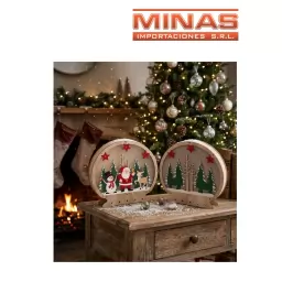 ADORNO PARA NAVIDAD DE MADERA 23 CM