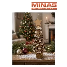 ARBOL DE NAVIDAD MADERA 23 CM