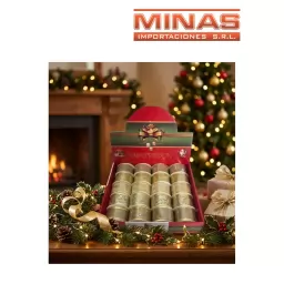 CINTA DE NAVIDAD 5CM X 2.7M 20 PCS $70 CU