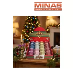 CINTA DE NAVIDAD 5CM X 2.7M 20 PCS $65 CU
