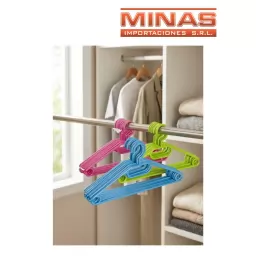 PERCHAS DE PL�STICO 5 PIEZAS