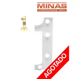 NUMERO LED A PILA ,UNO, 20CM.