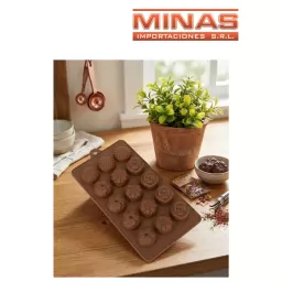 MOLDE PARA CHOCOLATES DE SILICONA 21 X 12 CM