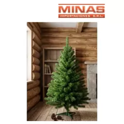 ARBOL STANDARD VERDE X 150 CM, 250 RAMAS,CON BASE DE PLASTICO.