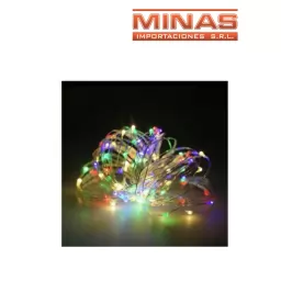 LUZ LUCIERNAGA MULTICOLOR X 10 M. 220 V.