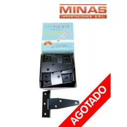 BISAGRA TIPO T DE 3 �PULG.  X 24 UND,NEGRA,  $ 24 CU.