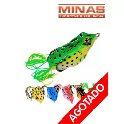 SE�UELOS PARA PESCA DE 5 CM X 10 UND, RANITAS DE GOMA.