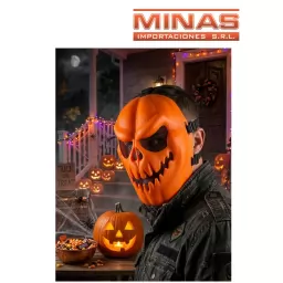 MASCARA DE CALABAZA SONRIENTE.