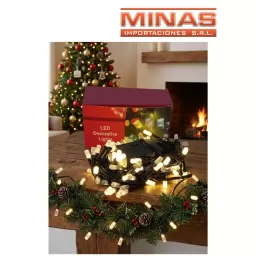 LUCES DE 100 LAMPARAS GRANDES,CALIDAS  X 9 MT. 220V