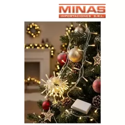 LUCES DE 100 LAMPARAS CALIDAS  X 9 MT. 220V,