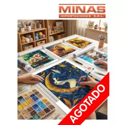 PINTURA CON DIAMANTE 5 D, LAMINA DE 50 CM X 40 CM, VARIOS DISE�OS.