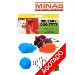RATONES DE TELA X 3 EN BOLSA