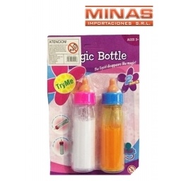 BIBERONES MAGICOS X 2 UND,LECHE Y JUGO.