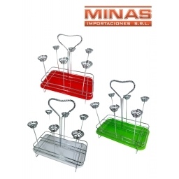 ESCURRIDOR DE VASOS METALICO, 22 CM X 14 CM X 25CM,RECTANGULAR.