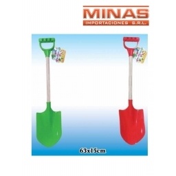 PALA DE PLAYA MANGO DE MADERA X 65 CM.