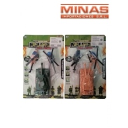 TANQUE DE GUERRA EN BLISTER 28 X 18 CM