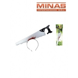 TIARA PARA HALLOWEEN ,SERRUCHO CON SANGRE.