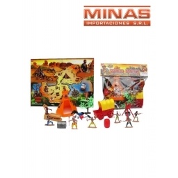 SET DE INDIOS 30 X 30 CM