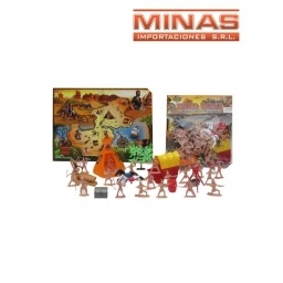 SET DE INDIOS 30 X 30 CM