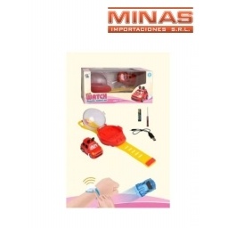 RELOJ CON AUTO Y CONTROL REMOTO RECARGABLE ROJO