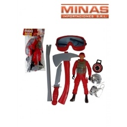 SET DE BOMBERO 40 X 20 CM