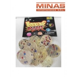 PELOTAS DE GOMA 12 PCS