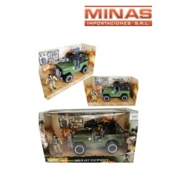JEEP MILITAR 40 X 23 CM
