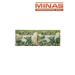 SET MILITAR EN BLISTER 40 X 30 CM