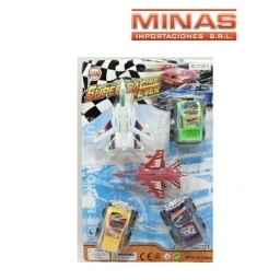 AUTOS EN BLISTER 5 PCS