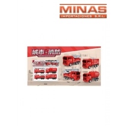 CAMION DE BOMBEROS 4 PCS