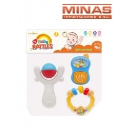 SONAJERO PARA BEBE 3 PCS