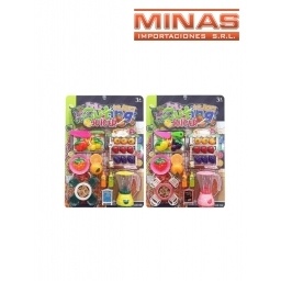 LICUADORA CON FRUTAS EN BLISTER