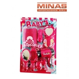 SET PELUQUERIA SECADOR + 7 ACCESORIOS.