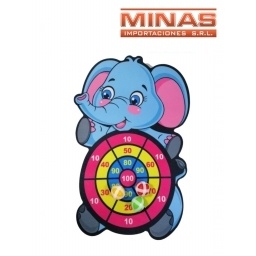 TIRO AL BLANCO  + 3 PELOTAS , ELEFANTITO