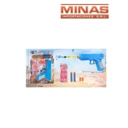 ARMA + DARDOS + BOLITAS DE GEL.