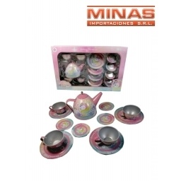 SET DE TE UNICORNIO DE 14 PCS, DE METAL.