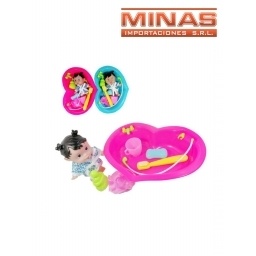 BAITO CORAZON + MUECA CON BATA + 5 ACC.