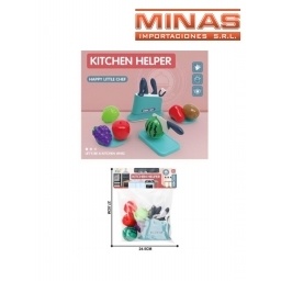 SET DE CUCHILLOS + FRUT. Y VERD ,15 PCS.