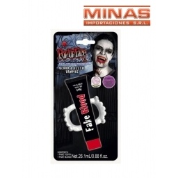 SANGRE ARTIFCIAL + DIENTES DE VAMPIRO.