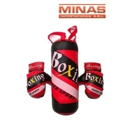 SACO DE BOX DE 0.38 M + GUANTES .