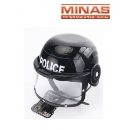 CASCO DE POLICIAL CON VISERA.