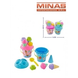 BALDE ICE + 3 CUCURUCHOS + CUCHARA, 2 COLORES.